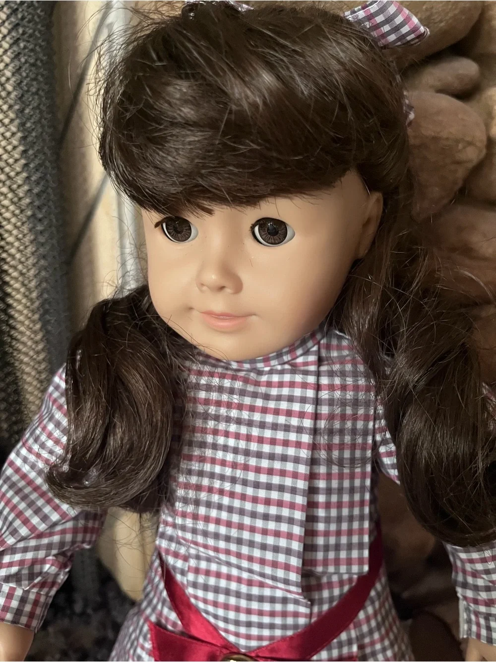 American Girl pleated white